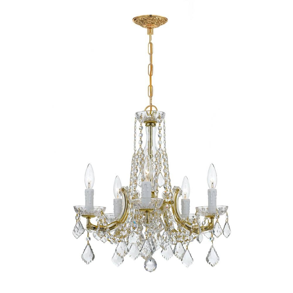 Crystorama Lighting - Five Light Chandelier - Chandelier - Maria Theresa - 5