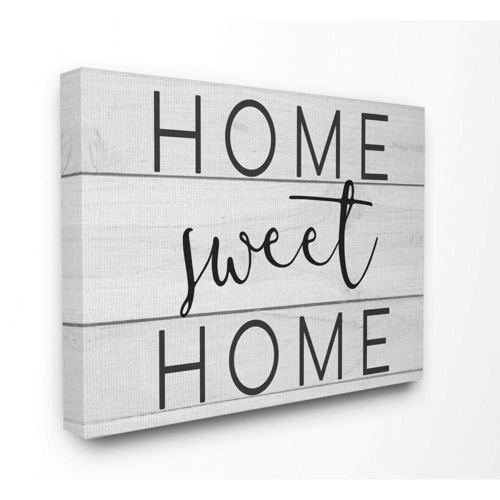 The Stupell Home Decor Collection Home Sweet Home Planks Wall Art