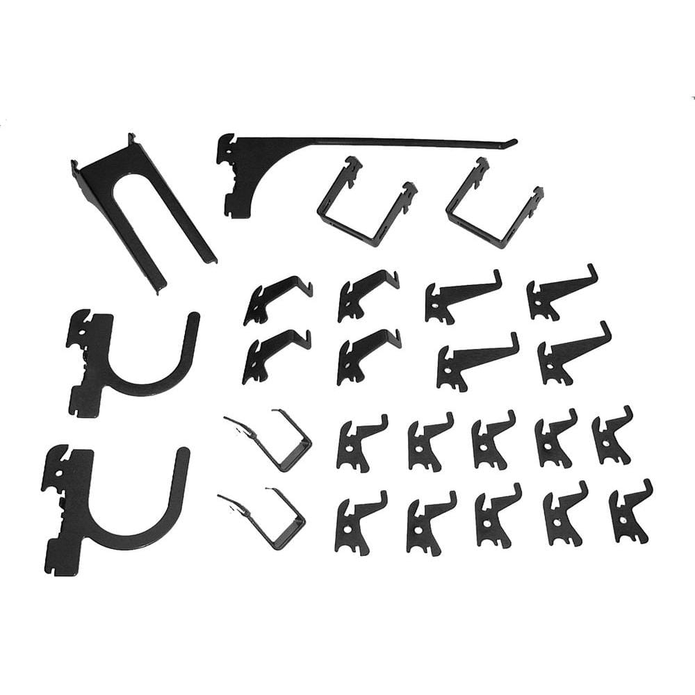 Wall Control 26 -Piece Steel Pegboard hook in Black ( 2.0-Inches W x 2.0-Inches H )