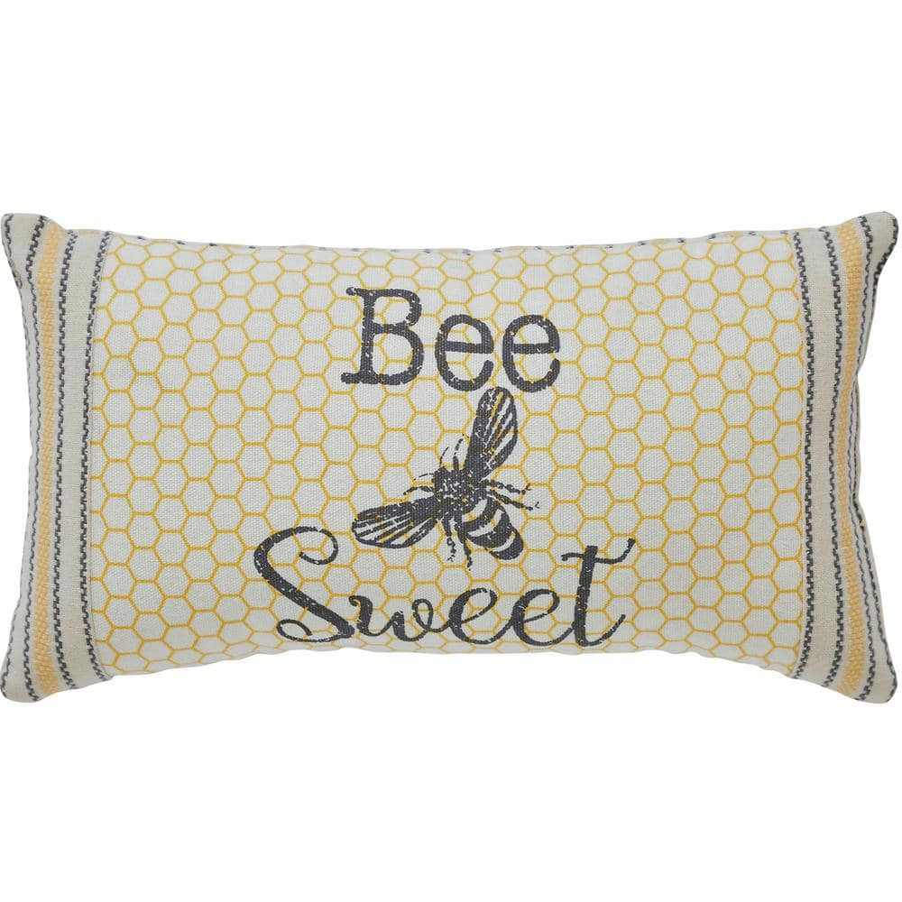 VHC Brands Buzzy Bees Bee Sweet Pillow 7x13