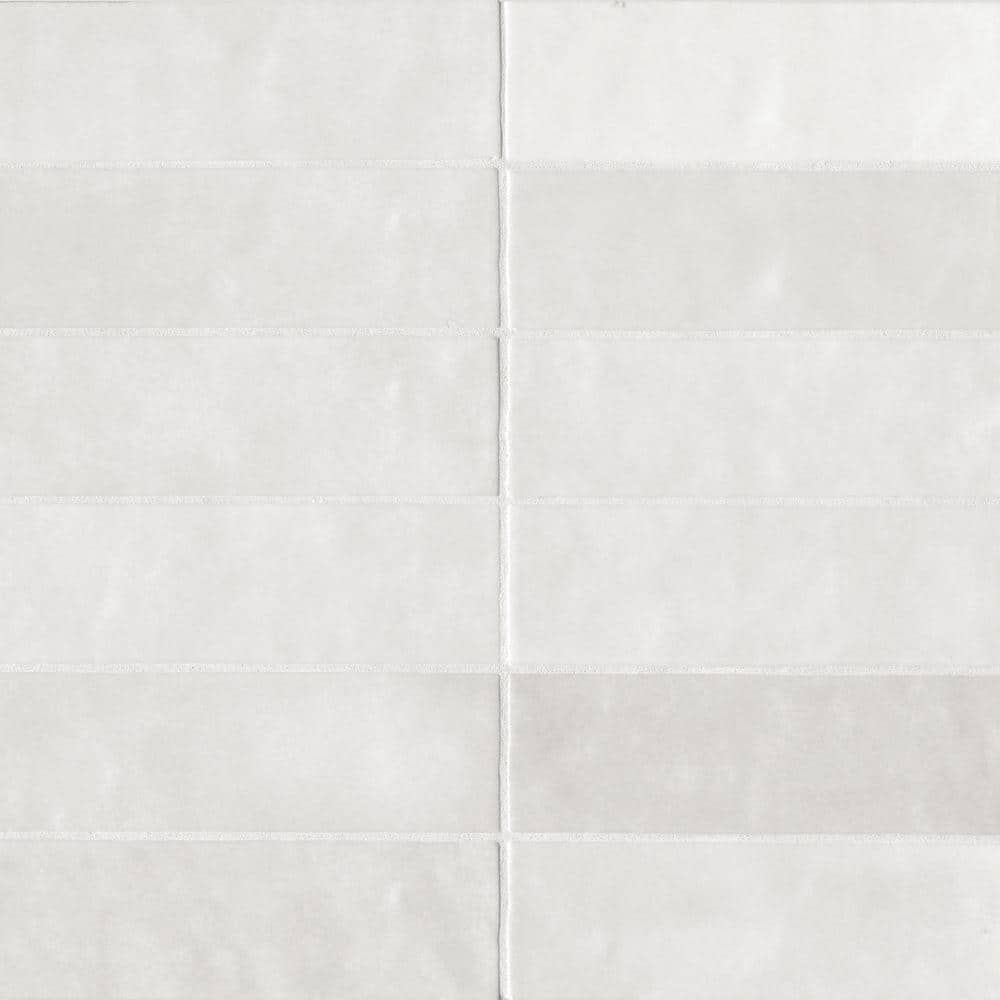 Cloe Subway Glossy White 2.5 in. x 8 in. Handmade-Look Ceramic Wall Tile (10.64 sq. ft./Case)