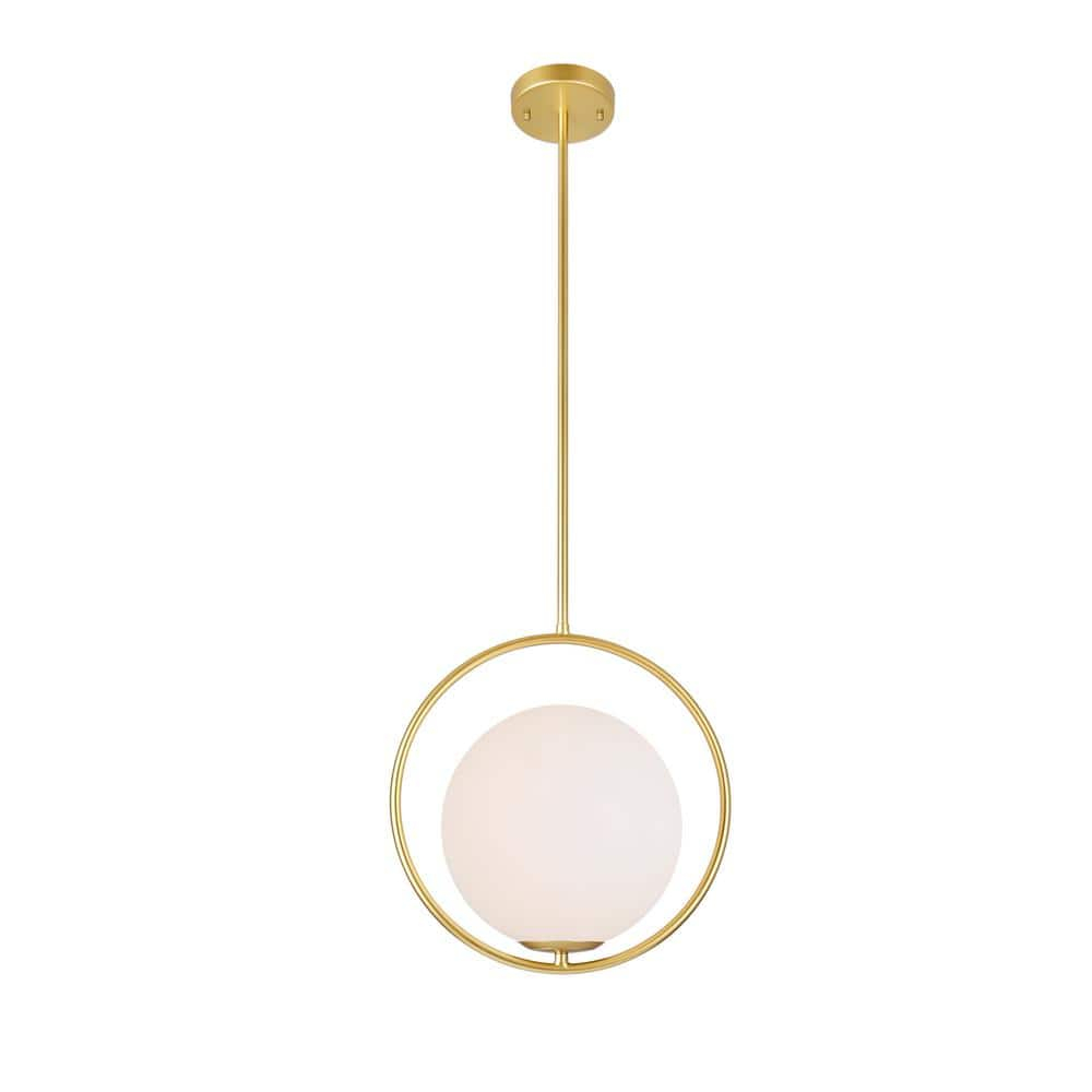 CWI Lighting Celeste 1 Light Contemporary Metal Mini Pendant in Gold