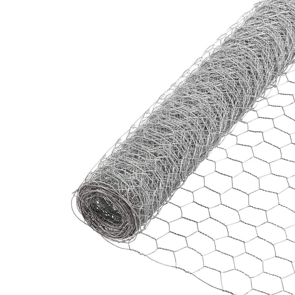YARDGARD Chicken Wire 2 Inch Mesh 48 Inch X 150 Foot 20 Gauge Galvanized Steel Wire Fence Ideal for Crafting, Garden Protection, Bird Enclosures, Chicken Coops, Poultry Netting and Rabbit Fencing
