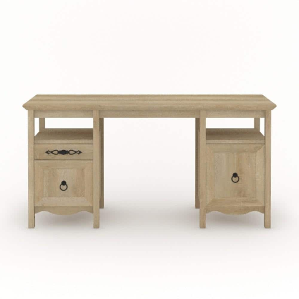 Adaline Cafe Classic Executive Computer Desk, Orchard Oak Finish