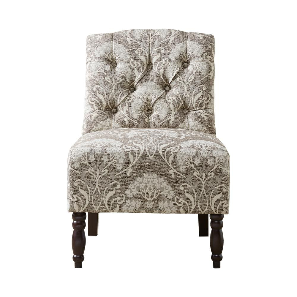 Home Essence Alyssa Tufted Upholstered Armless Accent Chair