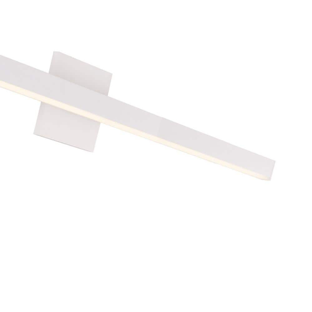White Aluminum Dimmable LED Vanity Light, 37-inch