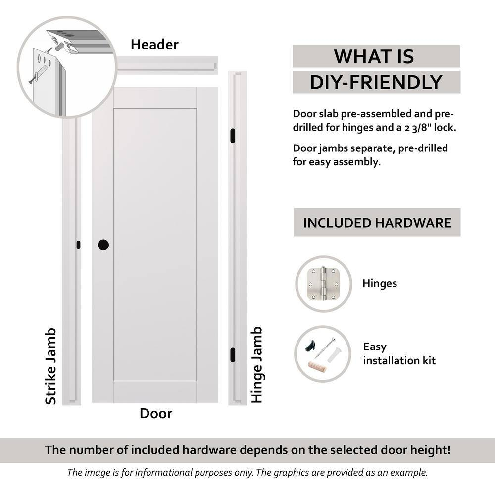 Belldinni Alba DIY-Friendly Single Prehung Interior Door