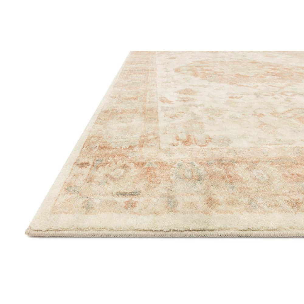 Loloi II Rosette Oriental Ivory / Terracotta Area Rug