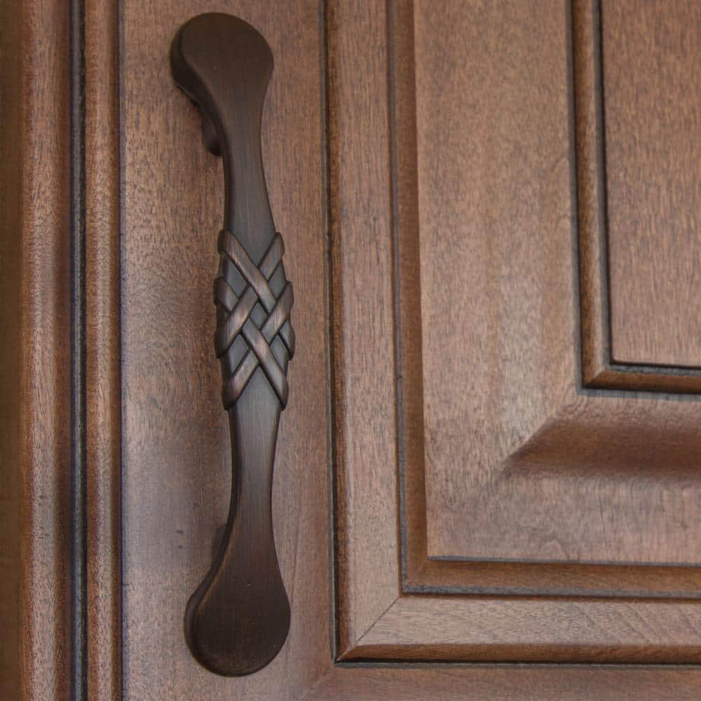 3 in. Center-to-Center Oil Rubbed Bronze Braided Cabinet Pulls (10-Pack)