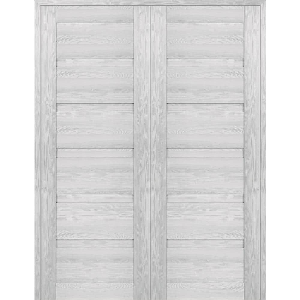 Ribeira Ash Wood Composite Double Prehung Interior French Door
