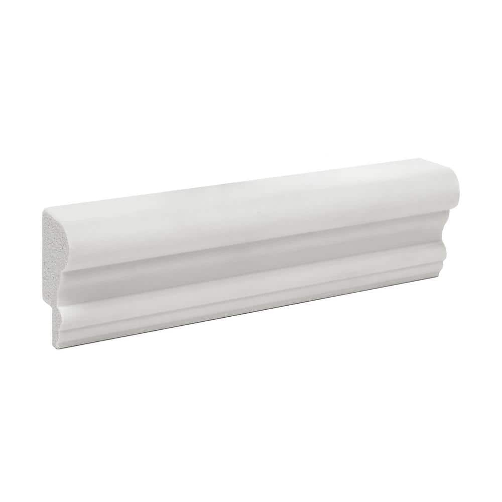 Architectural Products by Outwater L.L.C. 1 in x 1-3/4 in x 6 in Long Recycled Polystyrene Cap Panel Moulding Sample | Wayfair