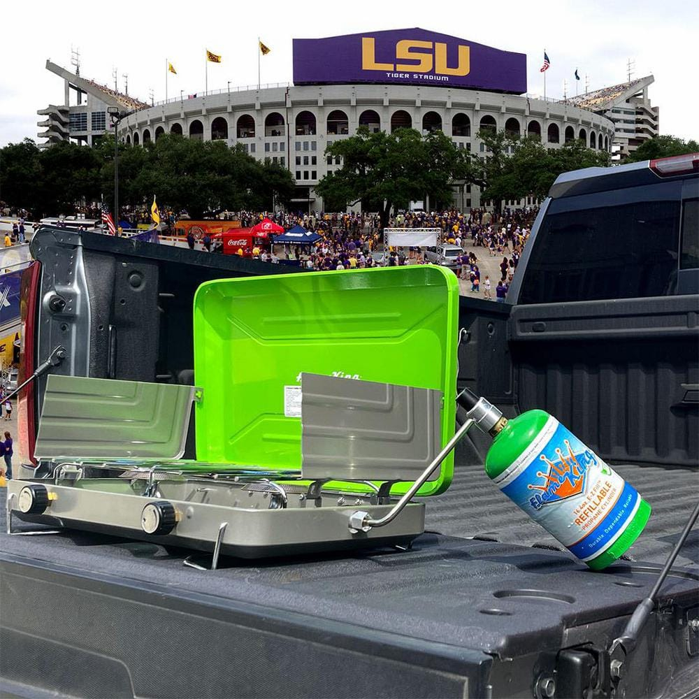 Eco-Friendly Green Refillable 1lb Propane Cylinder 2-Pack