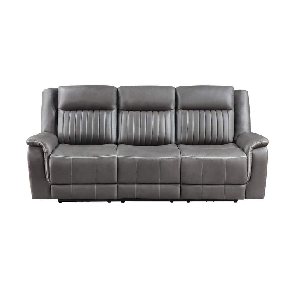 New Classic Furniture Enzo  Sofa W/Dual Recliner- Gray
