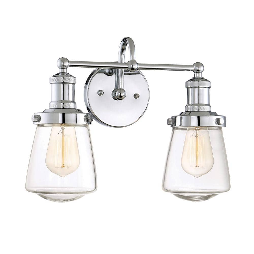 Taylor Chrome Steel Dimmable Bath Vanity Light