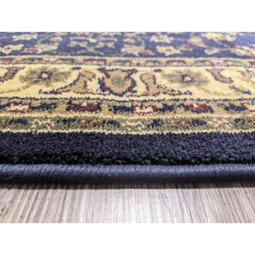 Radici Usa Castello Area Rug 953 Navy Blue Persian Bordered 5' 5" x 7' 7" Rectangle
