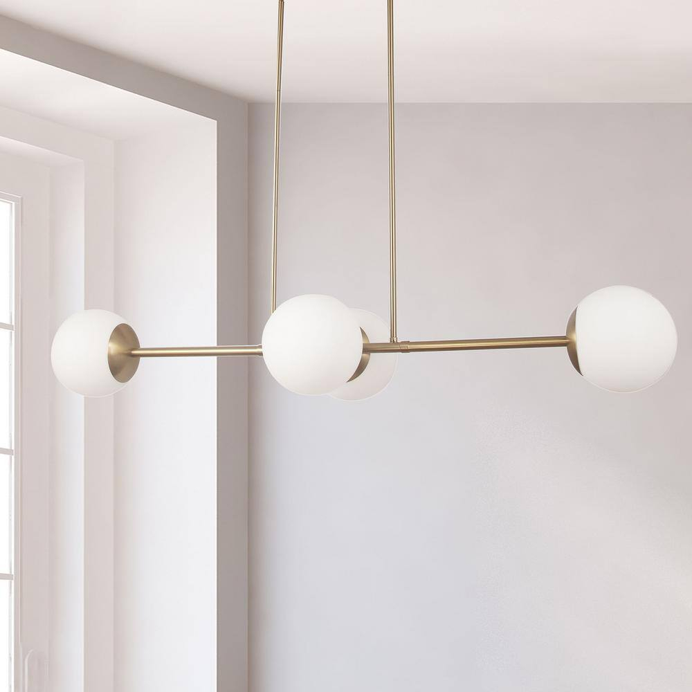 Dainolite Dayana 4 - Light Pendant in  Aged Brass
