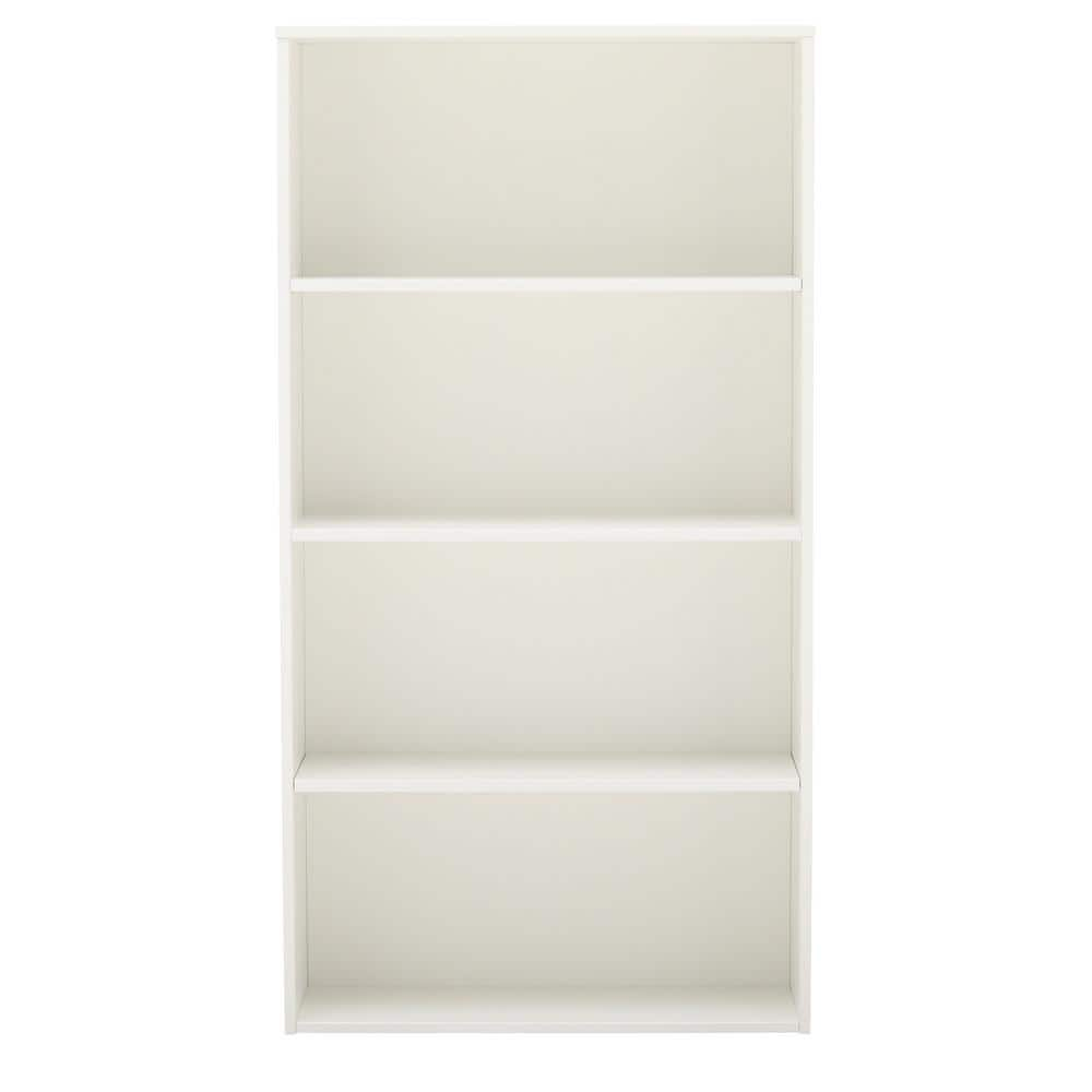 Prado White Adjustable Open Bookcase