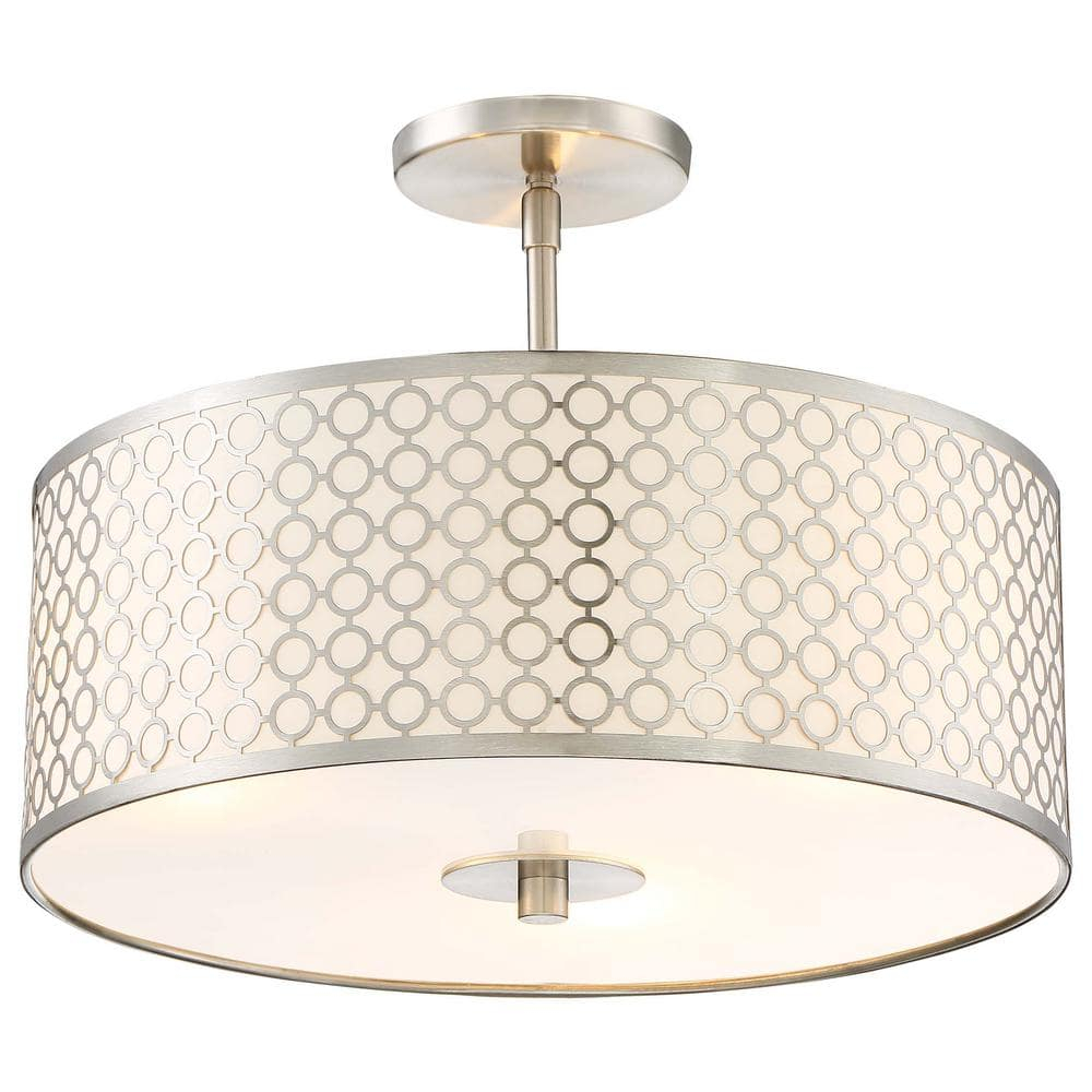 George Kovacs Lighting - Dots-Three Light Semi-Flush Mount in Contemporary