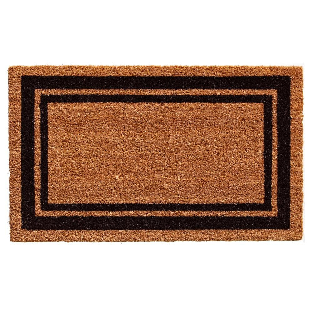 24 x 48 in. Doormat - Natural & Black Border