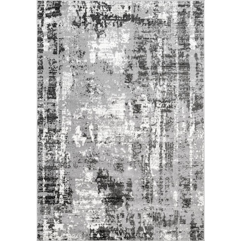 nuLOOM Rosalind Abstract Contemporary Accent Rug, 3' x 5', Gray