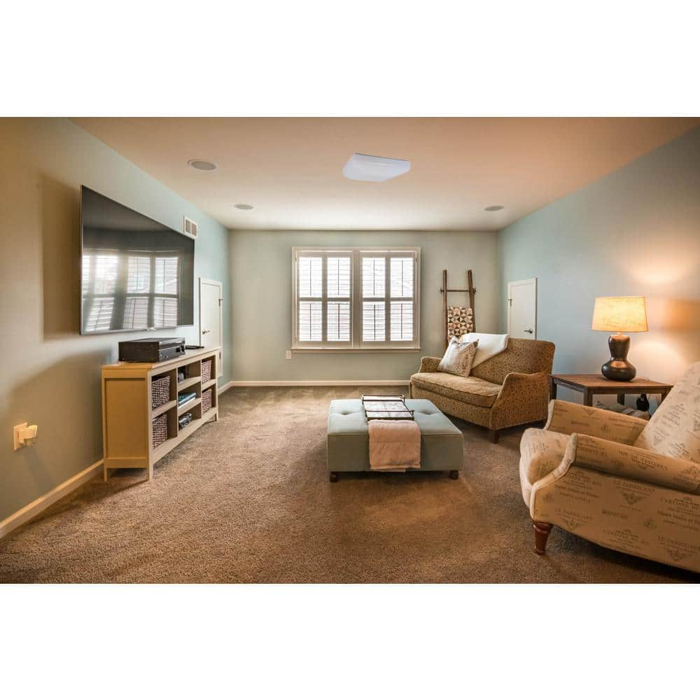 Sleek Edge 14" White LED Energy Star Ceiling Light