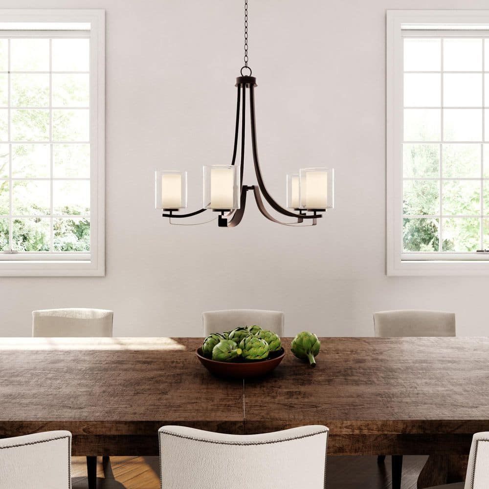 Minka Lavery 4105-172 Parsons Studio 5 Light Chandelier in Smoked Iron