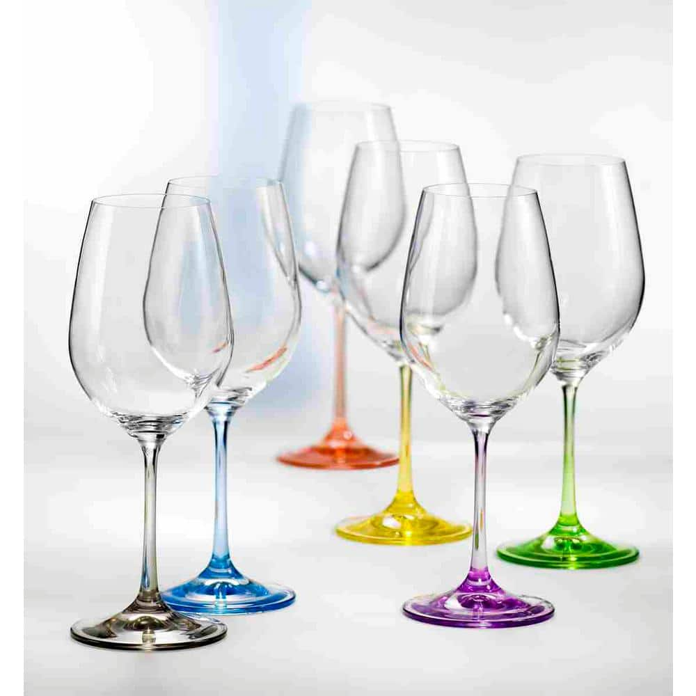 Ociuso 12.5oz. Crystal Wine Glass Set (Set of 6)