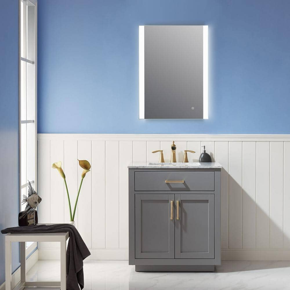 Altair Design Cosenza 24” Rectangle Frameless Modern LED Bathroom Vanity Mirror