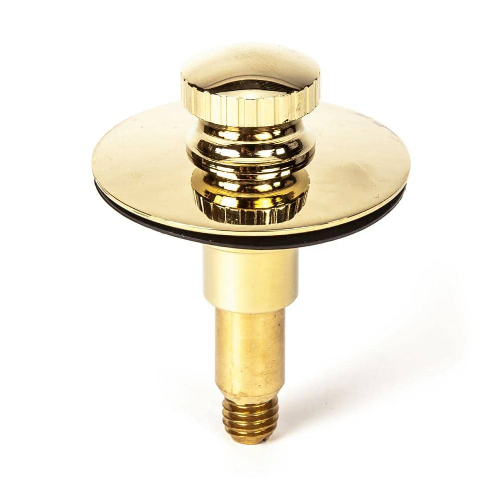 PF WaterWorks PF0955-PB Lift N Lock Tub Drain Stopper, Brass