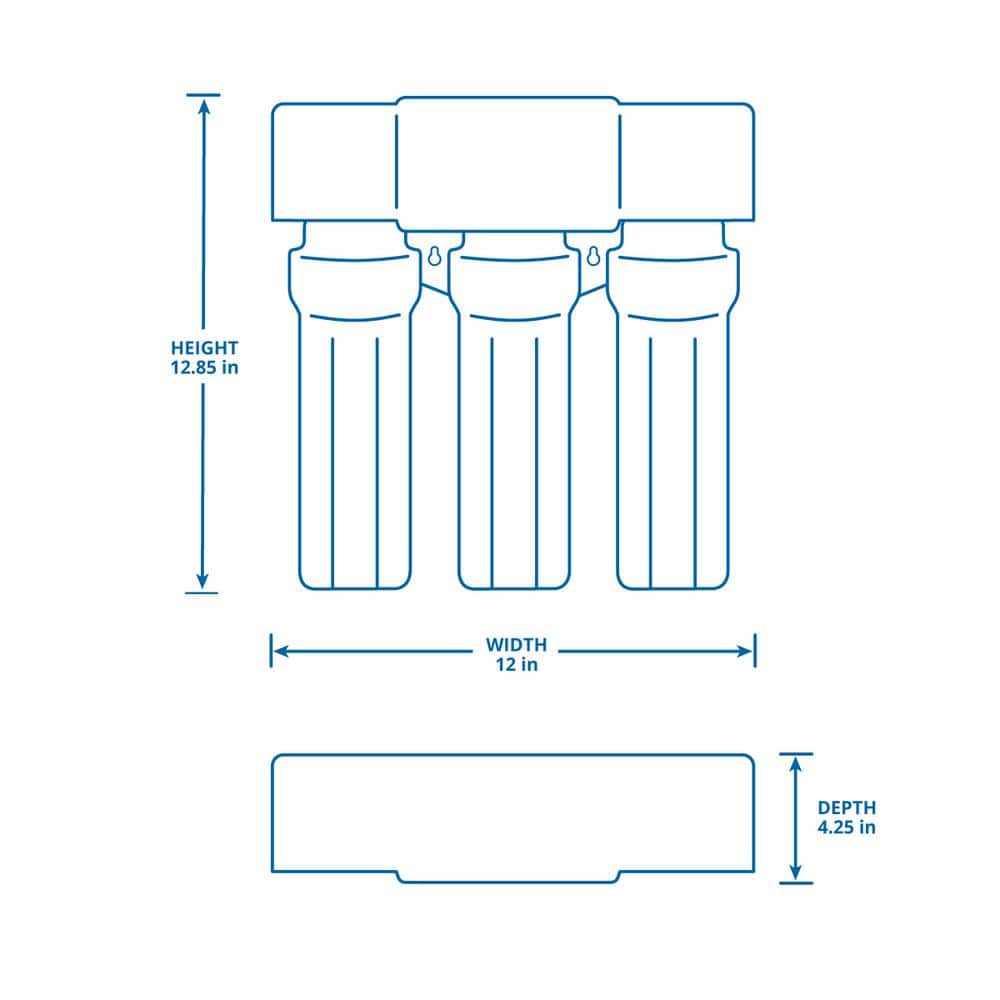 Aquasana Max Flow Under Sink Water Filter System - Bronze - AQ-5300+.62