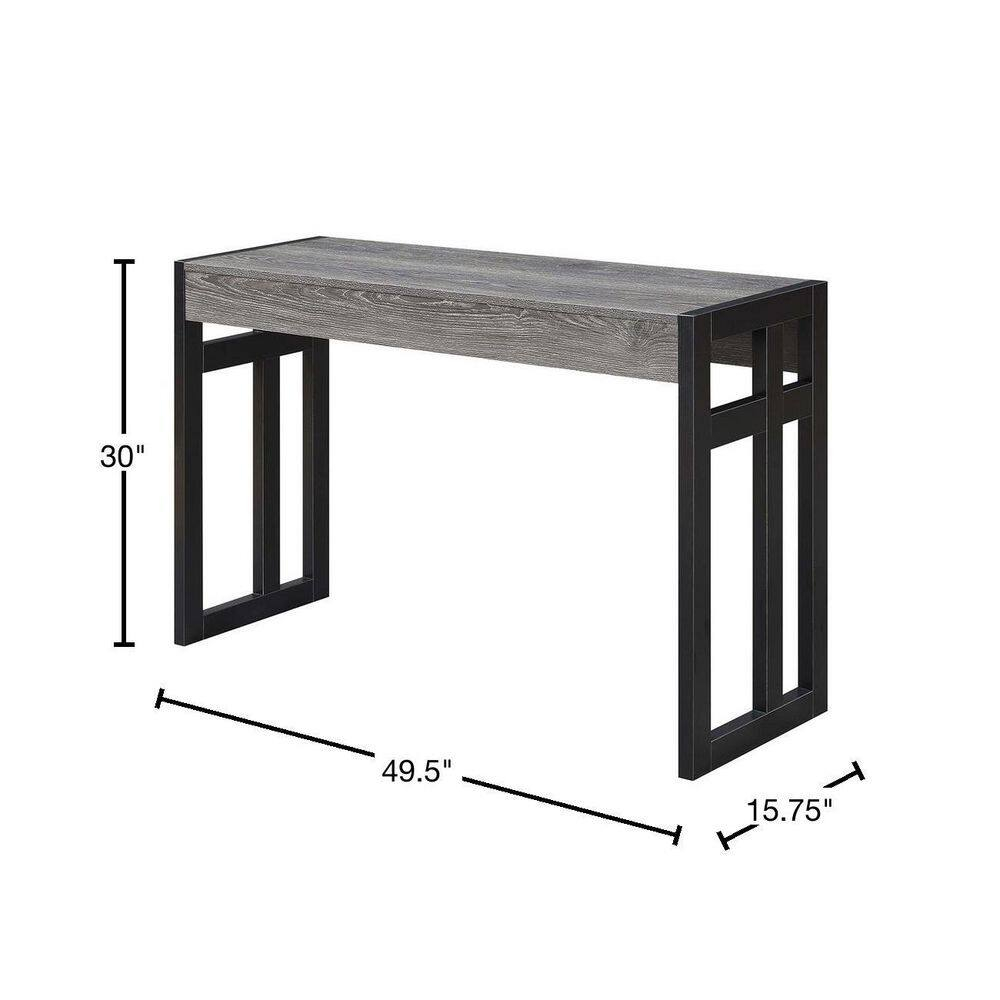 Convenience Concepts Monterey Console Table, Weathered Gray/Black