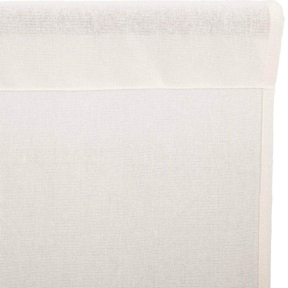 VHC Brands Tobacco Cloth Fringe Curtains Tier Set, L24xW36, Antique White