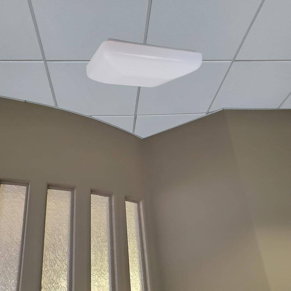 Sleek Edge 14" White LED Energy Star Ceiling Light