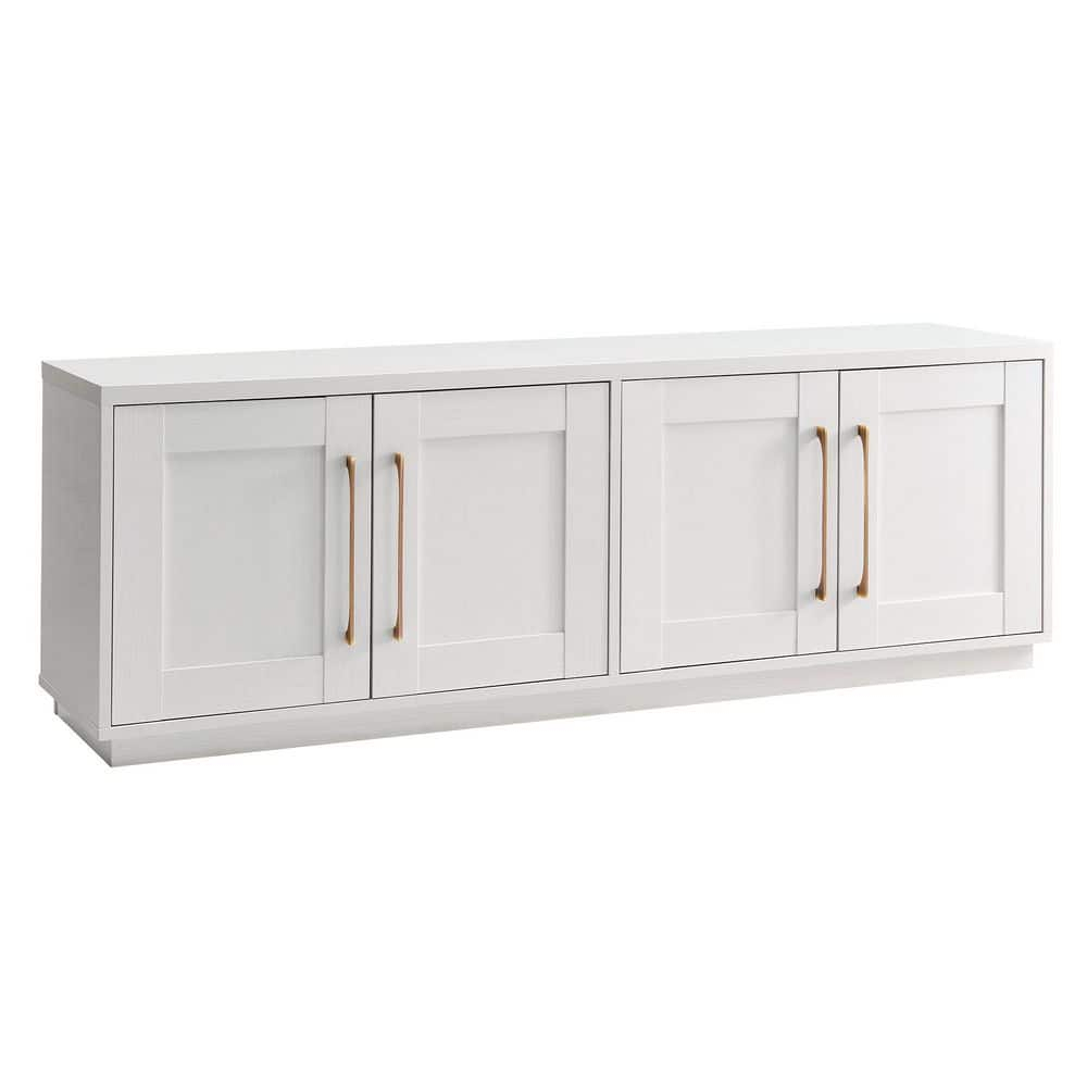Evelyn&Zoe Tillman Rectangular TV Stand for TV's up to 75", White