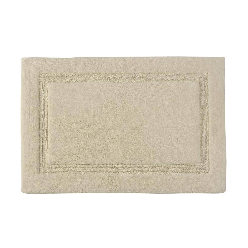 Saffron Fabs Bath Rug Solid Color, Textured Border, Pattern Regency, Assorted Colors and Sizes