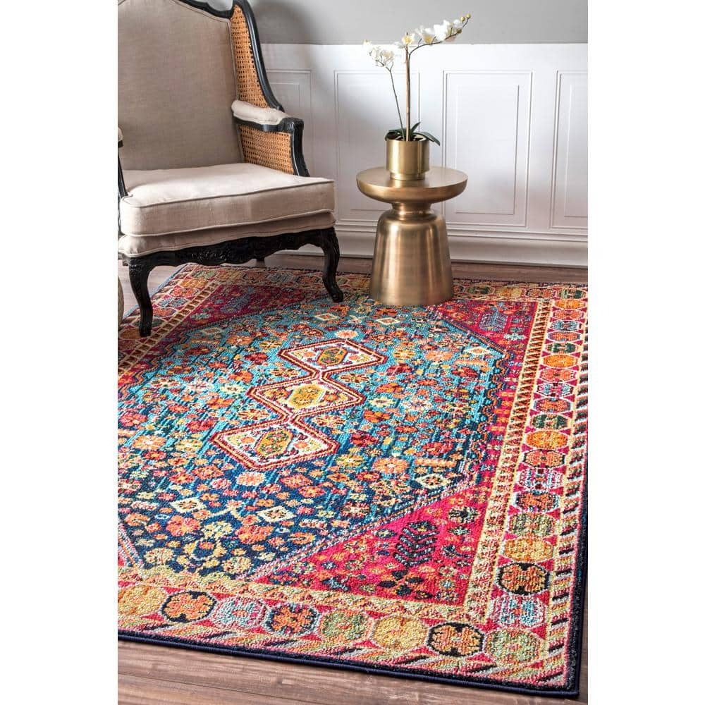 nuLOOM Erline Colorful Bohemian Area Rug, 5' 3" x 7' 7", Multi