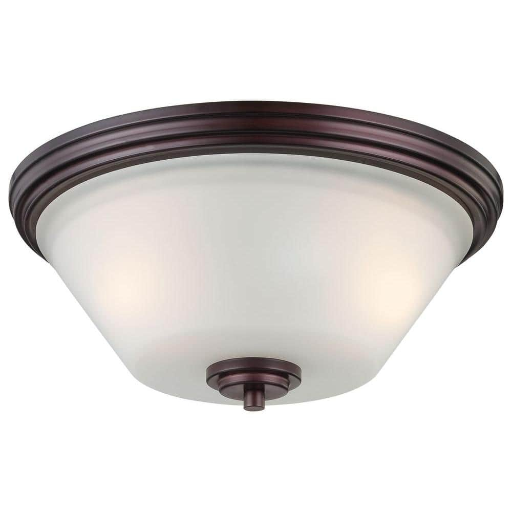 Thomas Lighting - Pittman - Two Light Flush Mount-Sienna Bronze Finish