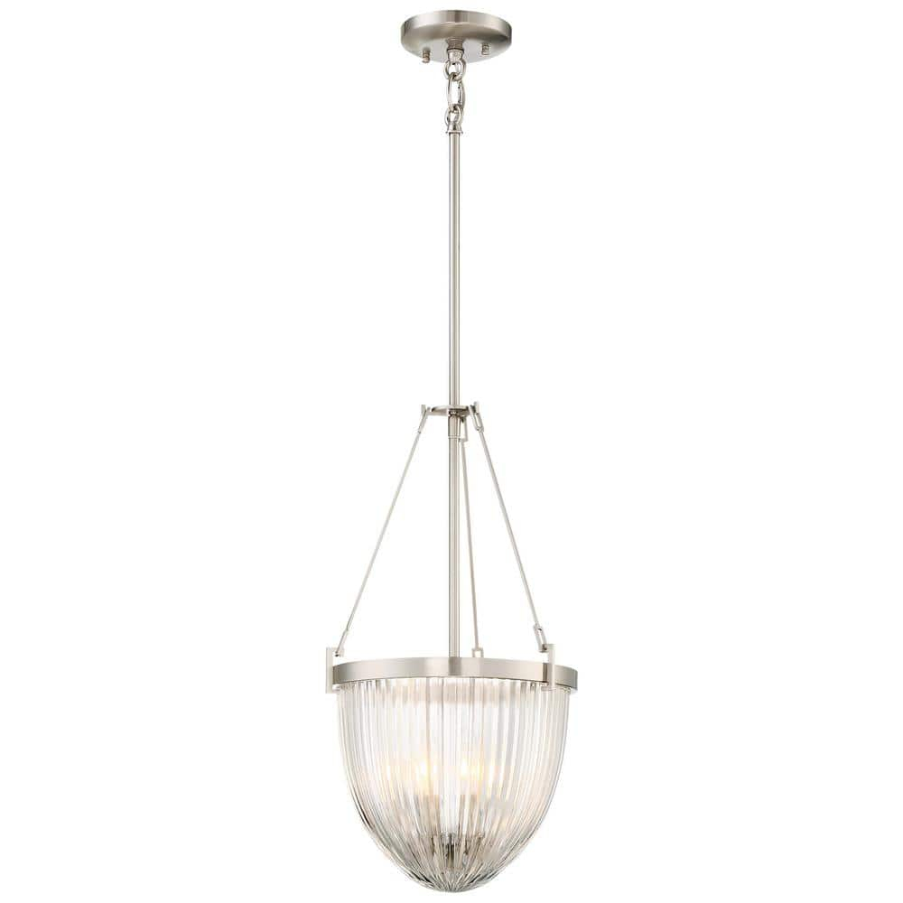 Minka Lavery 2323-84 Atrio 11.25" 3 Light Pendant in Brushed Nickel