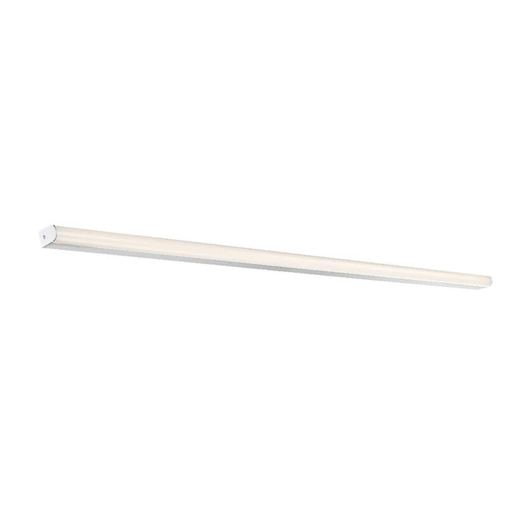 WAC Lighting Nightstick 48" 1-Light LED Aluminum Bathroom Vanity Light in Gray