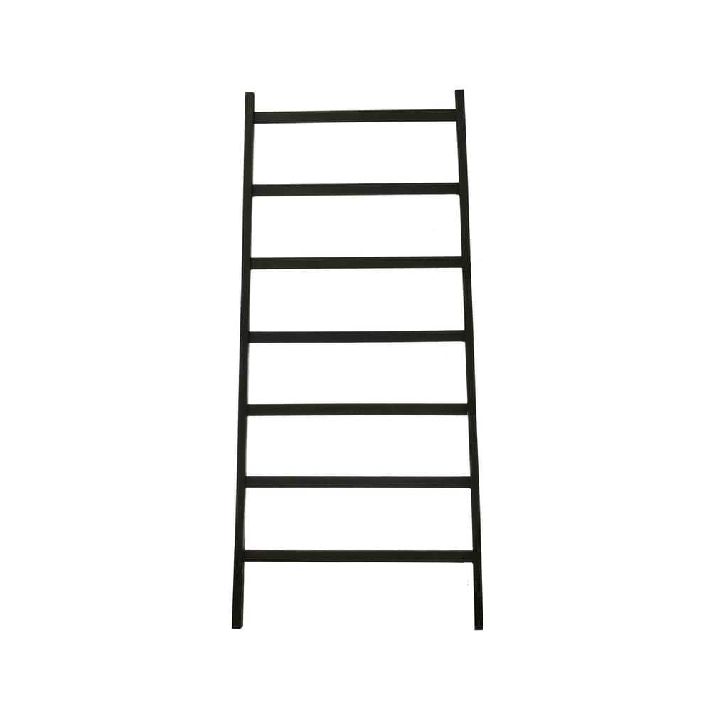 64" H Decorative Fir Wood Ladder with 7 Rungs