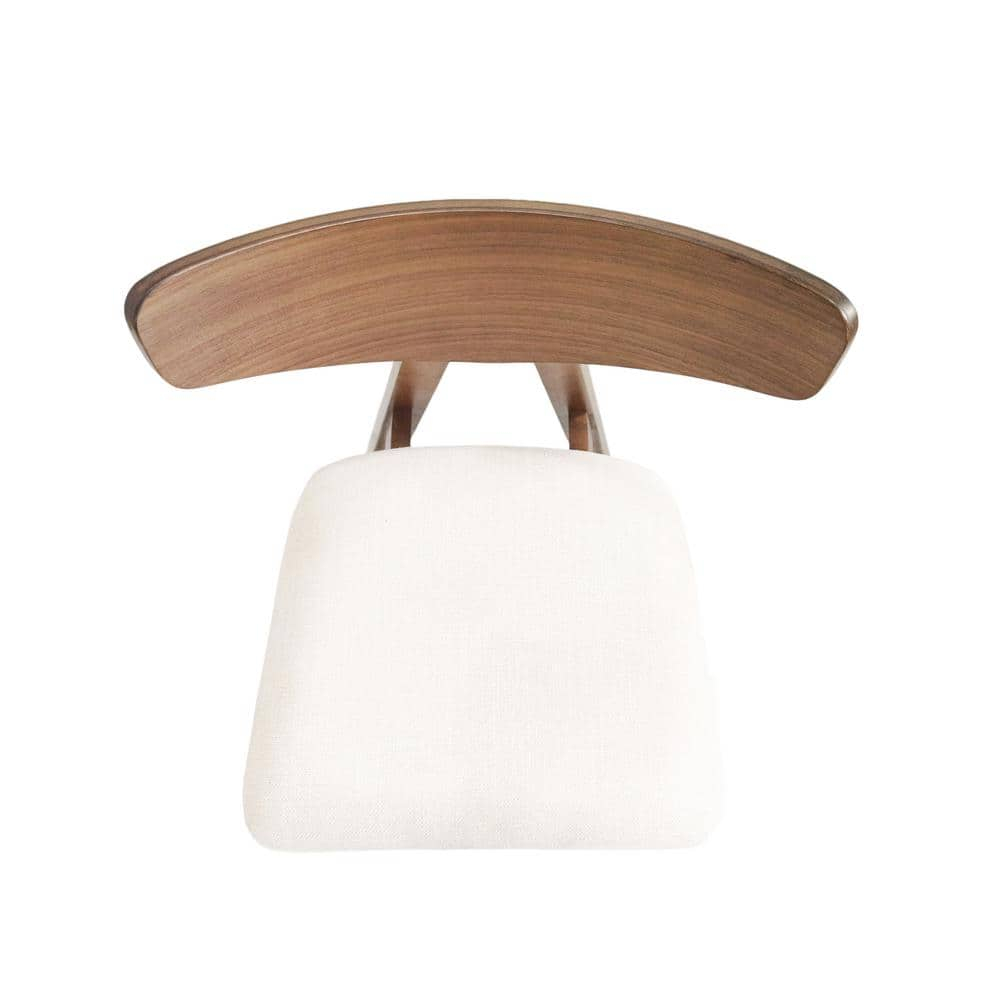 Noble House Marten Indoor Fabric Upholstered Wood Counter Stools, Set of 2, Light Beige