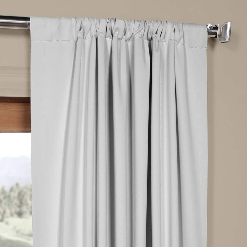 Arctic Grey Blackout Room Darkening Curtain (1 Panel), Arctic Grey, 50W X 96L