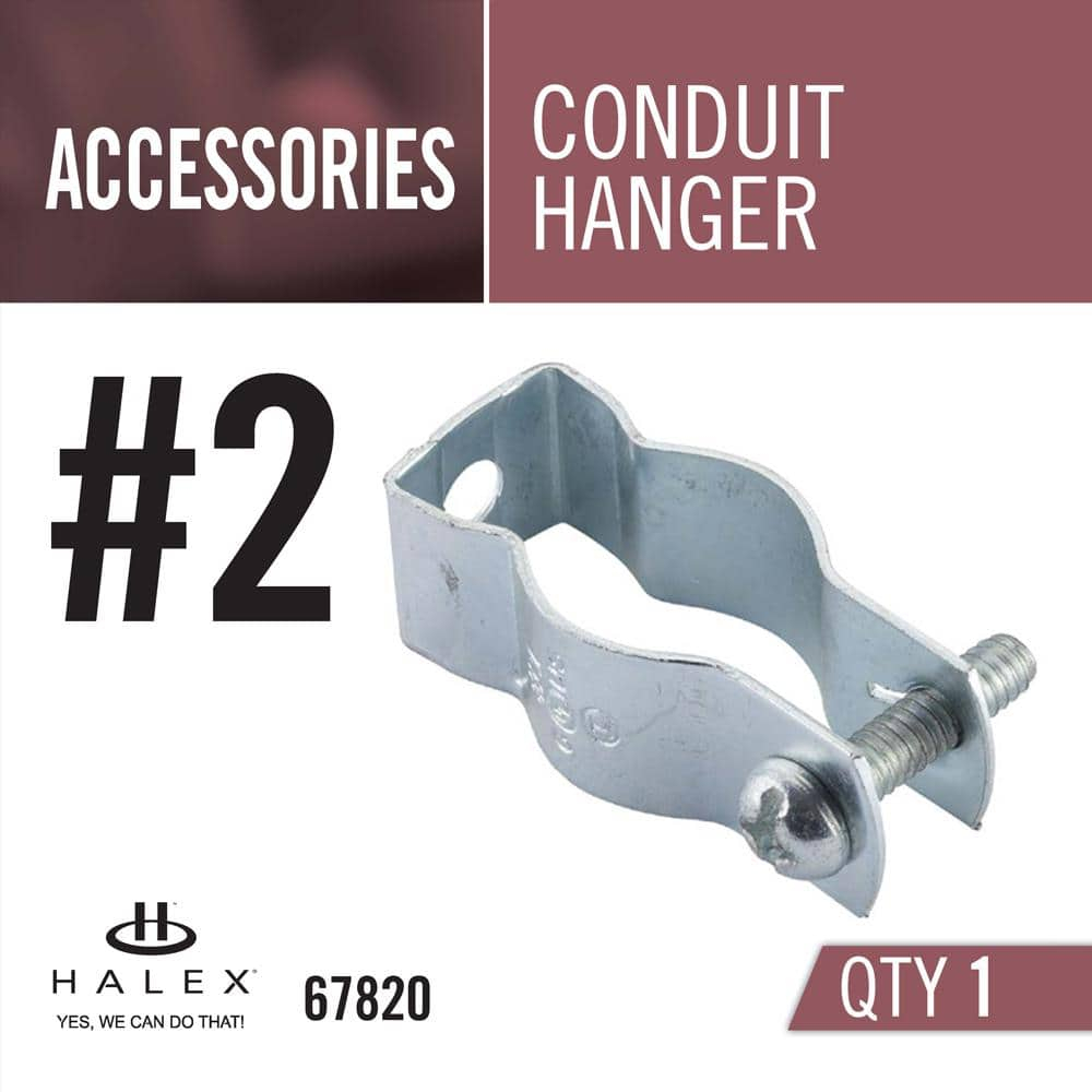 Halex 2 in. Zinc Plated Steel Conduit Hanger