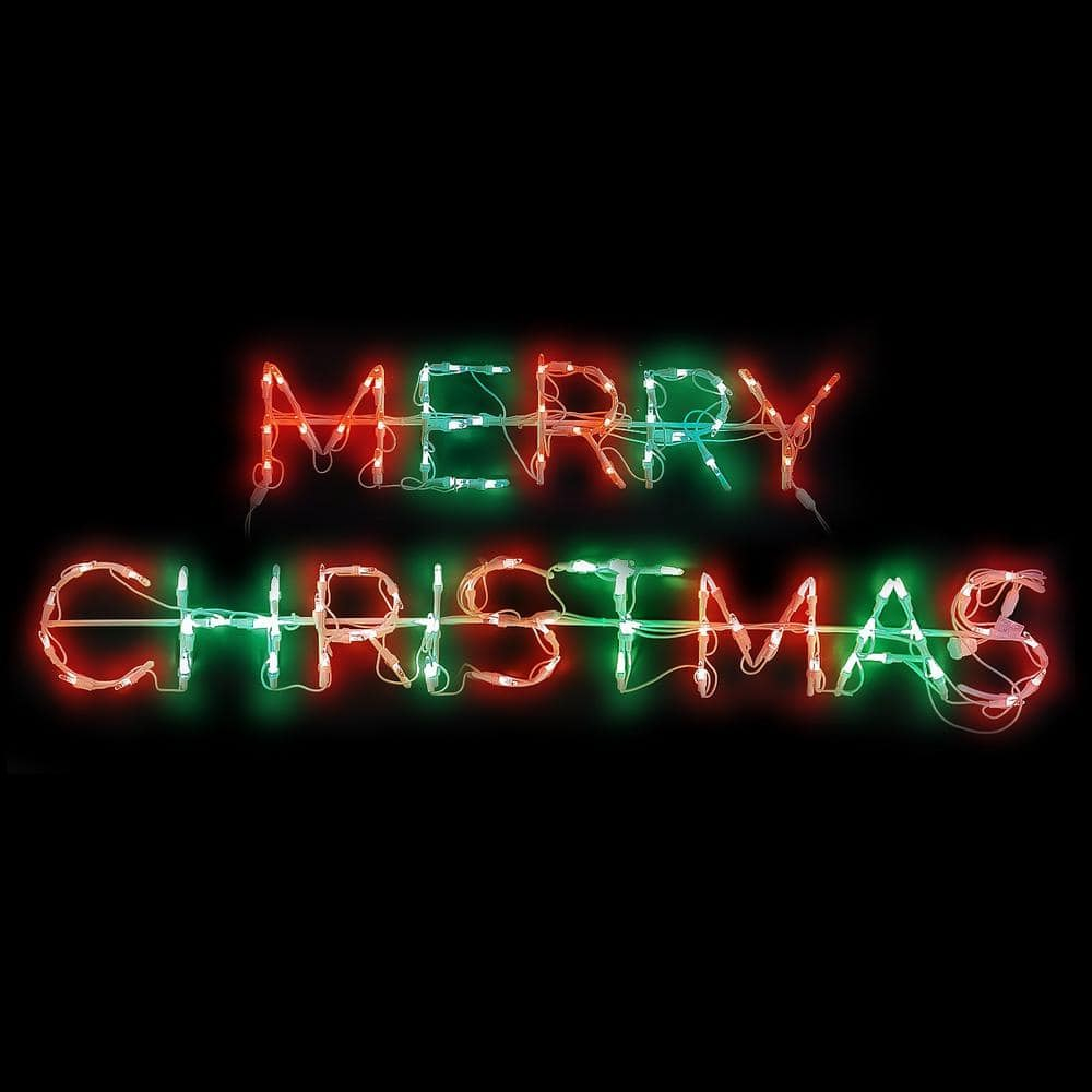 Holidynamics Merry Christmas LED Sign, 44"