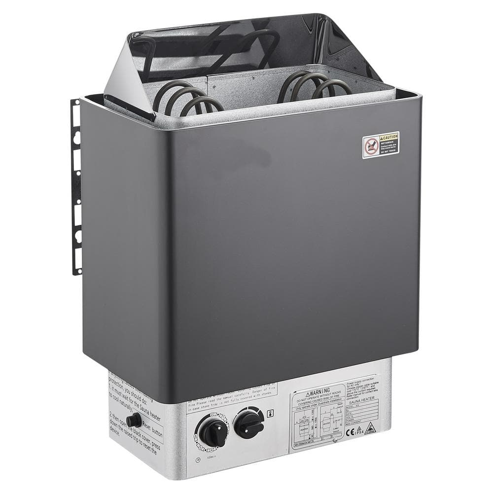 SKYSHALO Dry Stailess Steel W/ Internal Controller & Sauna Heater Stove 3KW Wet