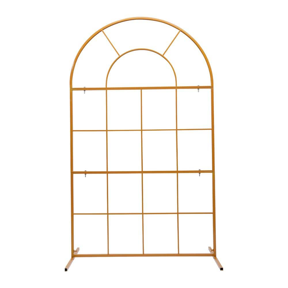 Wedding Arch Balloon Arch Stand 78.74in Backdrop Stand for Parties Birthday Wedding Christmas Door Frame Flower Stand Rack Garden Arch Gold Wedding Arch for Ceremony