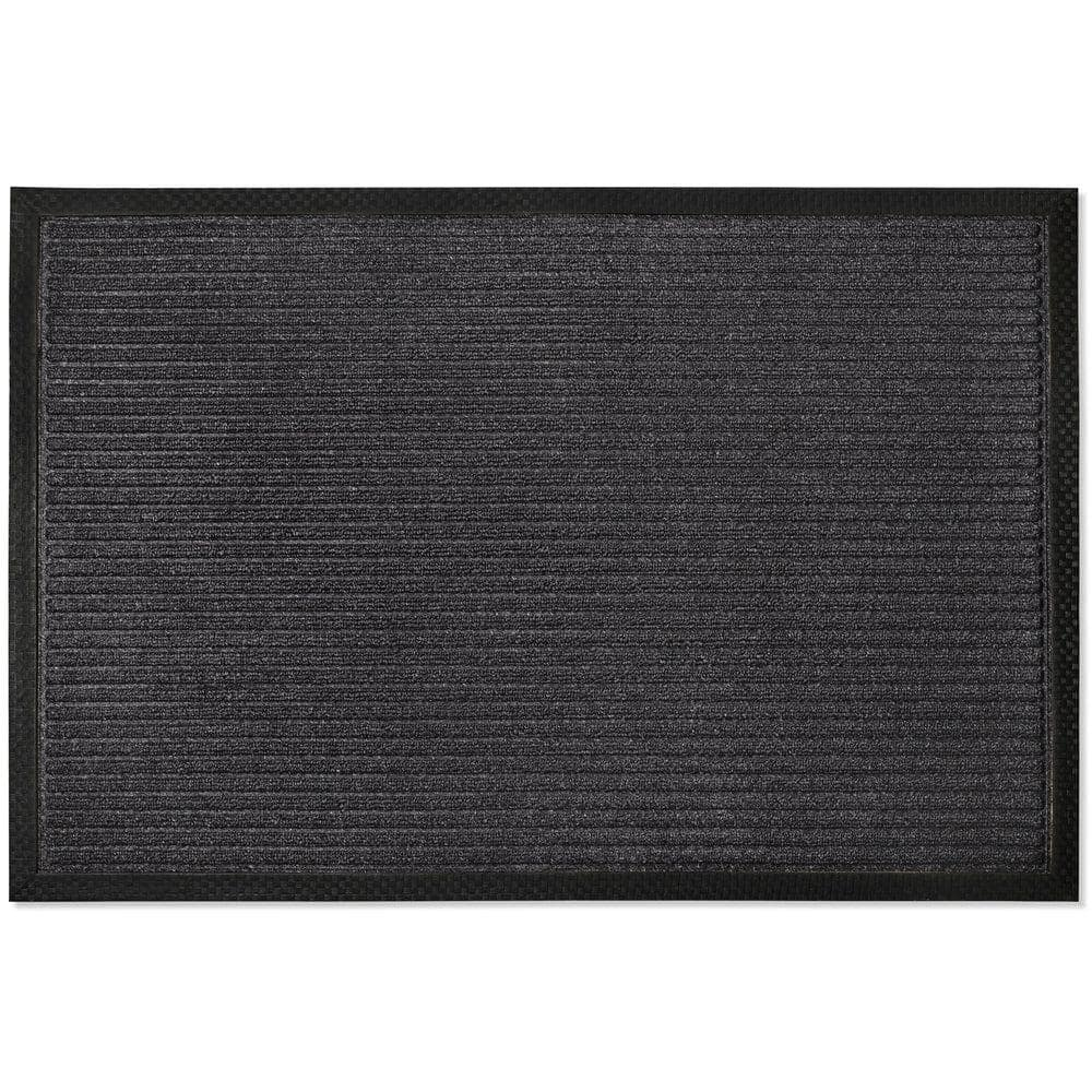 Envelor Front Door Mat Indoor Outdoor Entrance Doormat Non Slip Durable Floor Mat for Entry Mat Kitchen Rugs Home Decor Rugs Heavy Duty Mat Welcome Mat, 24 x 36 Inches, Black