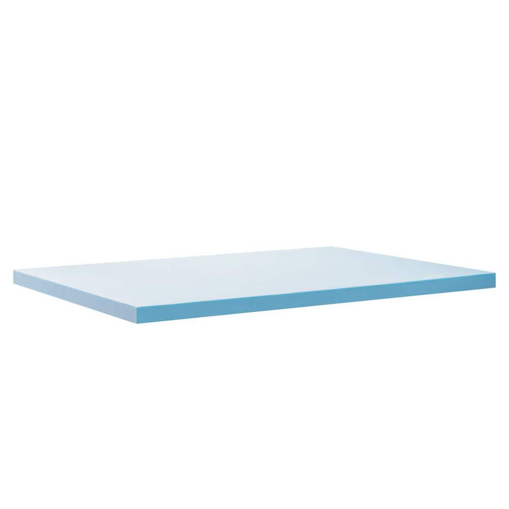 Zinus 2" Green Tea Cooling Gel Memory Foam Mattress Topper, Full