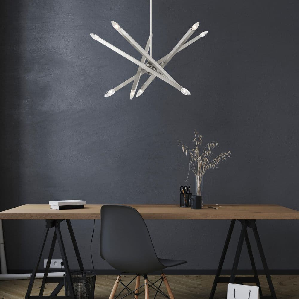 Livex Lighting - Moco - 10 Light Chandelier in Modern Style - 32 Inches wide by