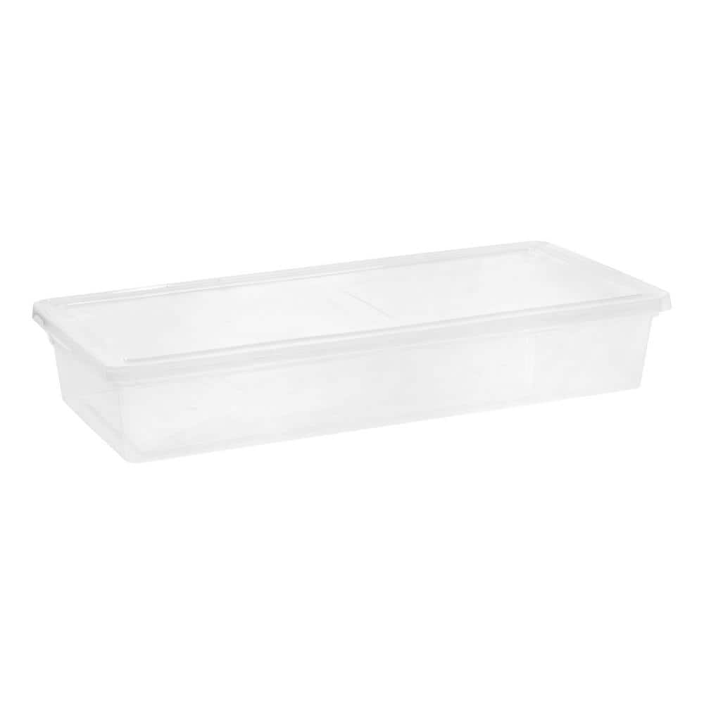 IRIS 41 Quart Clear Storage Box, 1 Pack, Clear
